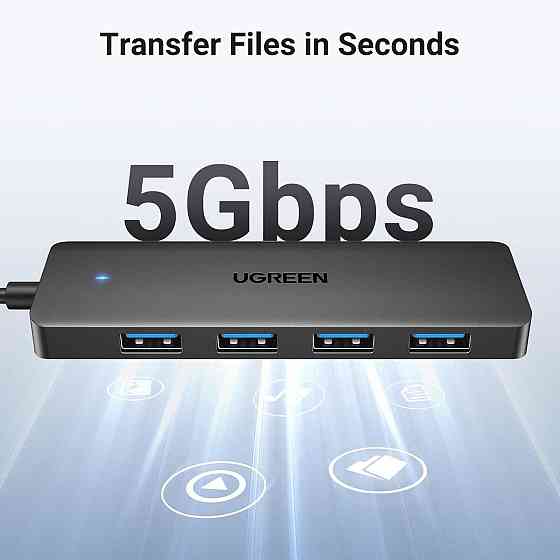 Хаб адаптер перехідник UGREEN 4-Port USB 3.0 Hub UGR-35574 Одеса