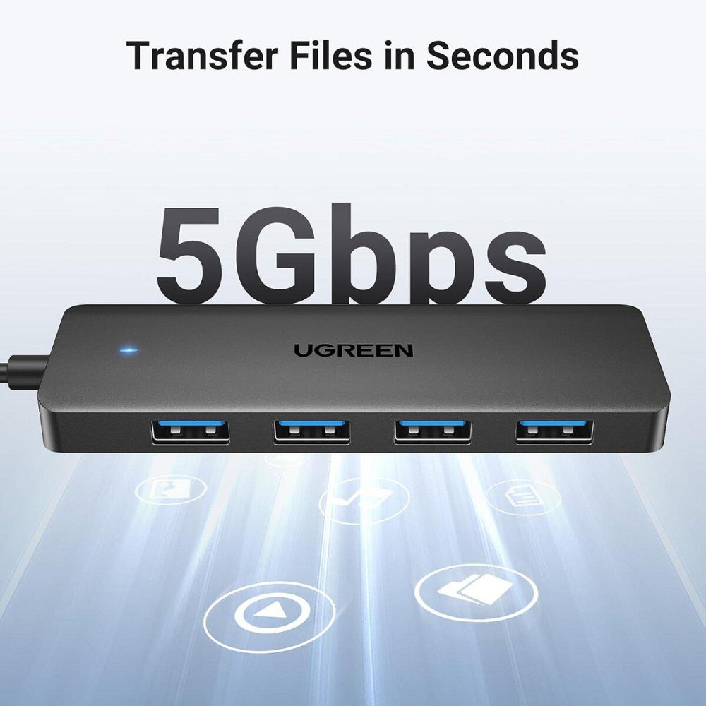 Хаб адаптер перехідник UGREEN 4-Port USB 3.0 Hub UGR-35574 Одеса - фото 4