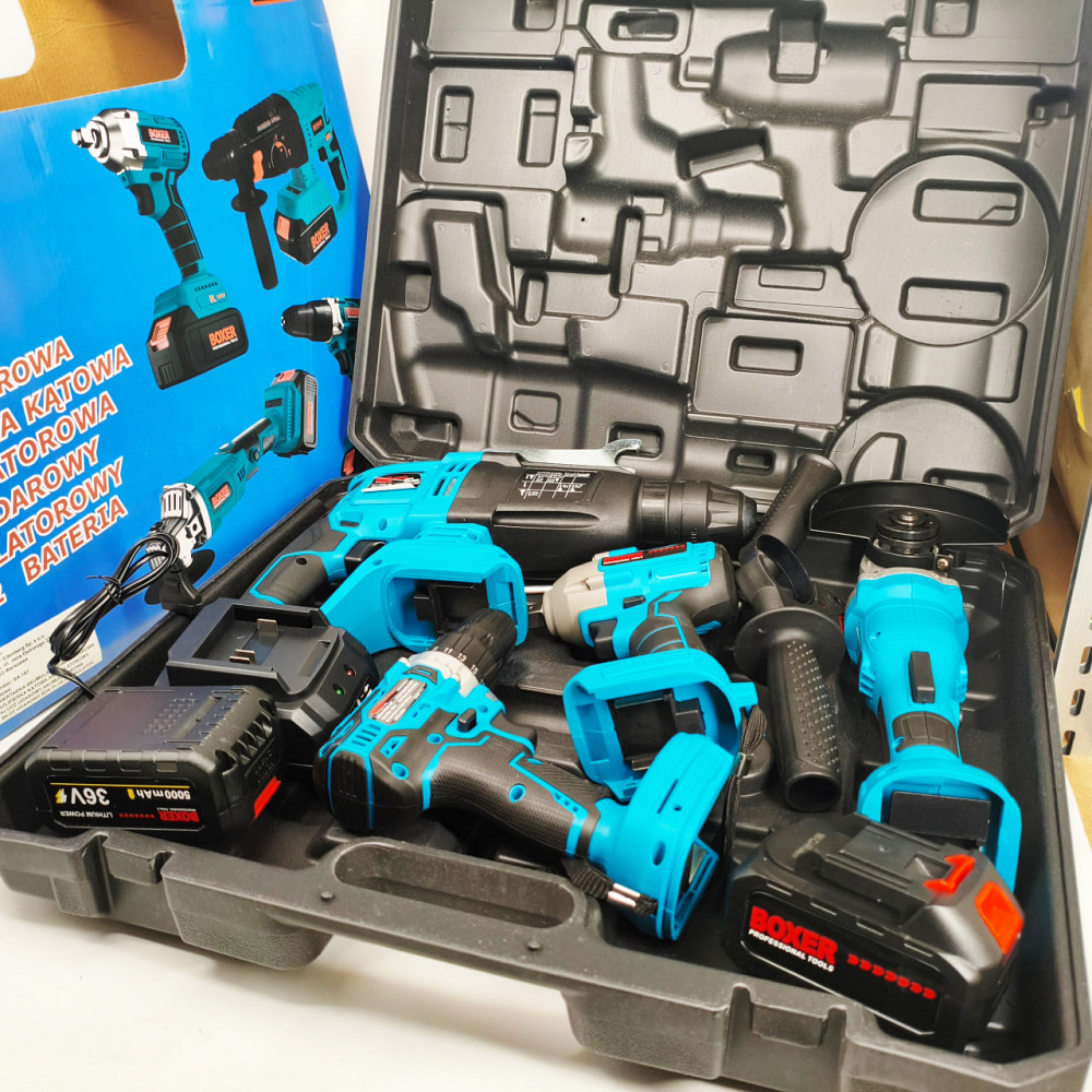Набір гайковерт шуруповерт перфоратор 48 В Boxer BX-187G набір акумуляторного інструменту ZO-49 Львів - фото 9