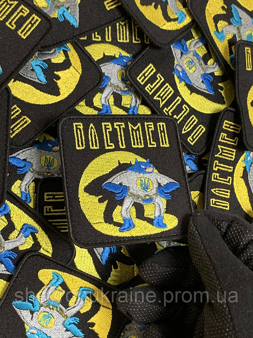 Шеврон Бетмен (Форма прямокутна. На липучці) Розмір 8x8см Київ - фото 5