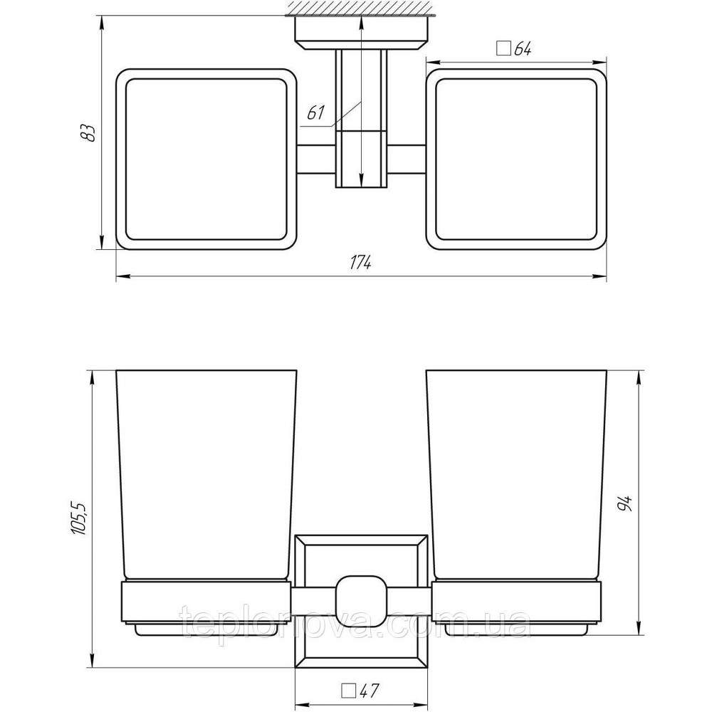 Стакан подвiйний TOPAZ TКВ 9928A Черновцы - изображение 5