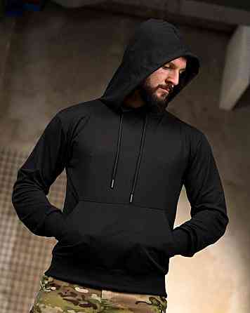 Милитари  Худи Король Посадки black РП7402 Одесса