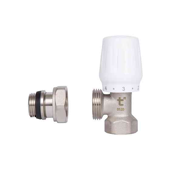 Кран радіаторний Thermo Alliance Base 1/2" ВН з антипротіканням кутовий SD228W15 Київ