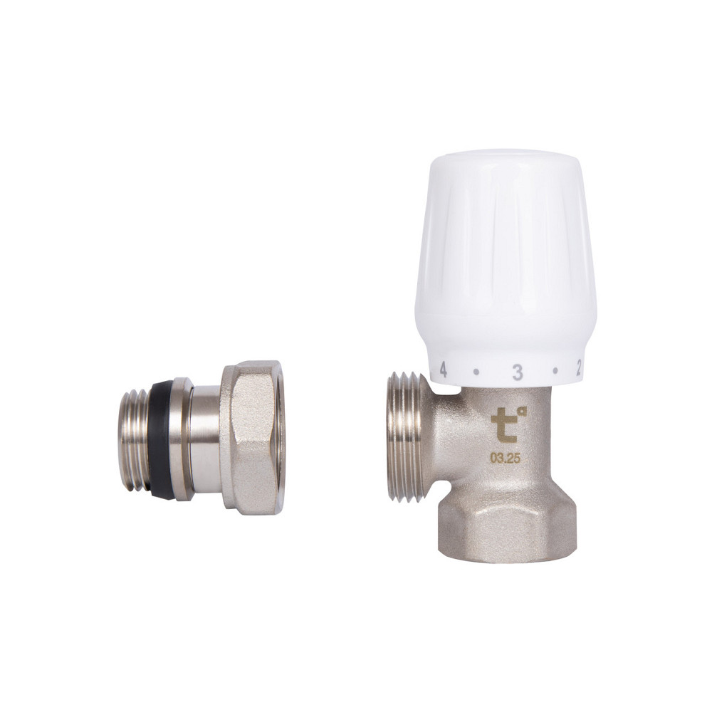 Кран радіаторний Thermo Alliance Base 1/2" ВН з антипротіканням кутовий SD228W15 Київ - фото 6