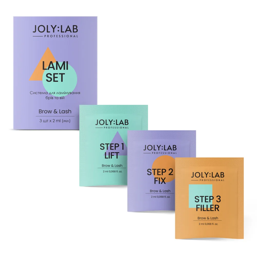 Система для ламінування брів та вій Joly:Lab 3 шт х 2 мл Київ - фото 12