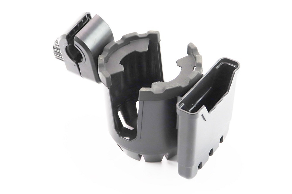 Тримач телефону та фляги на кермо, регульований, чорний Київ - фото 2