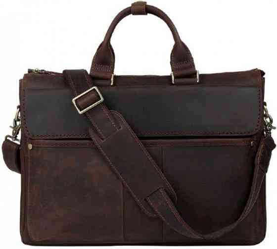 Сумка Vintage 14565 з натуральної шкіри Коричнева Київ