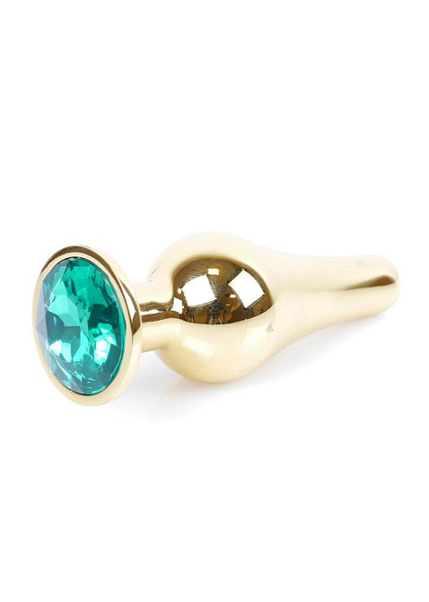 Анальная пробка Jawellery Gold BUTT PLUG-Green Sex Aura Киев - изображение 7