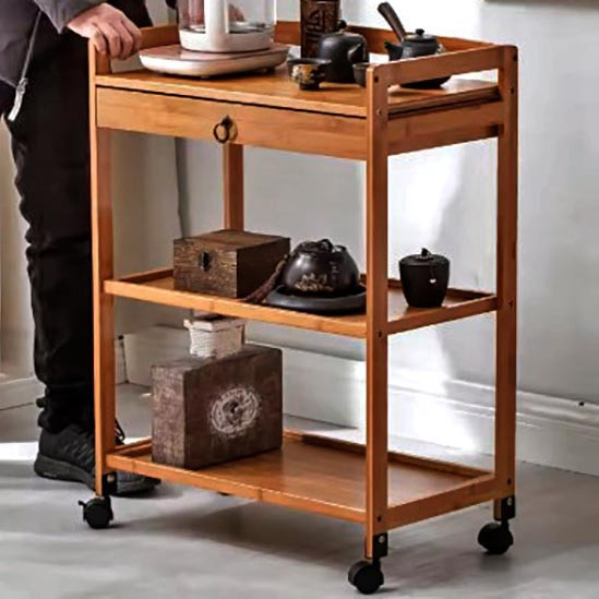 Этажерка для ванной на колёсиках 