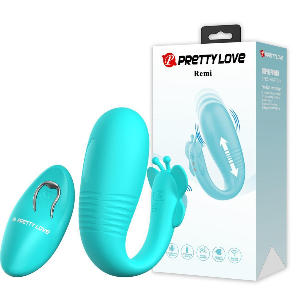 Вібростимулятор PRETTY LOVE Remi, 10 vibration functions, Silicone Sex Aura Київ - фото 1