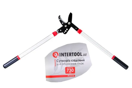 Сучкоріз садовий з алюм. ручками 730 мм Intertool (d гума до 40 мм) Вінниця