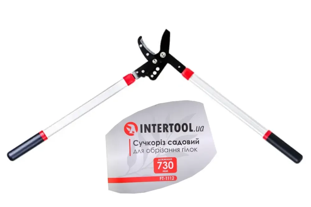 Сучкоріз садовий з алюм. ручками 730 мм Intertool (d гума до 40 мм) Вінниця - фото 1