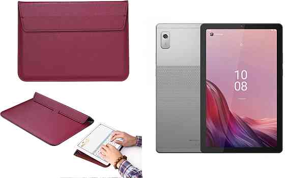 Чохол-конверт VitoCase для Lenovo Tab M9 TB-310FU, з функцією підставки для планшета Бордовий Київ