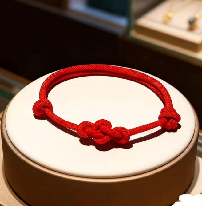 Браслет красная нить с узлом удачи, браслет оберег на руку от сглаза, регулируемый браслет Киев - изображение 3