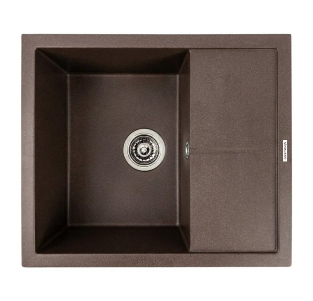 VALESO Кухонна гранітна мийка 5850 REYNA VALESO темна скеля Коломыя - изображение 1