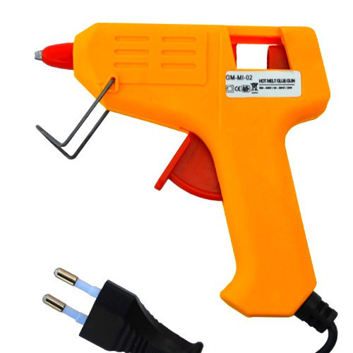 Клеящий пистолет под клей 7мм, 25W, жёлтый Полтава - изображение 1