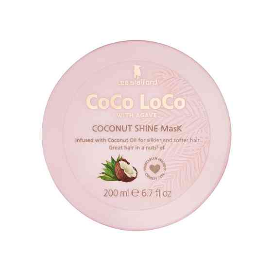 Маска для сяйва волосся з кокосовою олією Coco Loco Coconut Shine Mask Lee Stafford 200 мл Вінниця