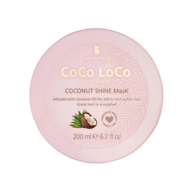 Маска для сяйва волосся з кокосовою олією Coco Loco Coconut Shine Mask Lee Stafford 200 мл Вінниця - фото 1