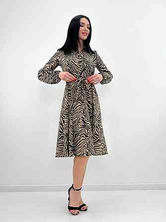 Повсякденна сукня міді "Kate" оптом | Батал | Разпродаж моделі Капучіно, 54-56 Київ