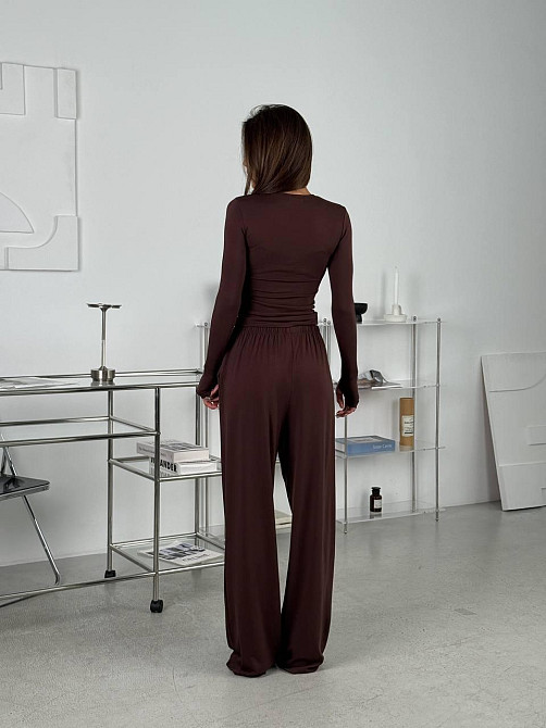 Жіночий базовий костюм двійка з віскози Одеса - фото 5