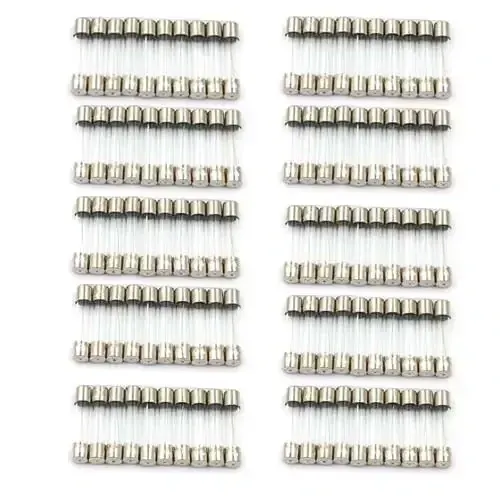 Стеклянные предохранители 5х20мм 100шт для электроники Киев