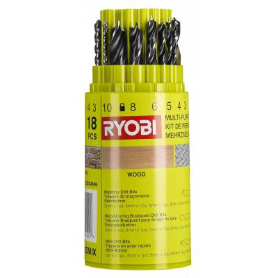 Набор сверл Ryobi RAK18DMIX, 18шт (5132004669) Винница - изображение 2