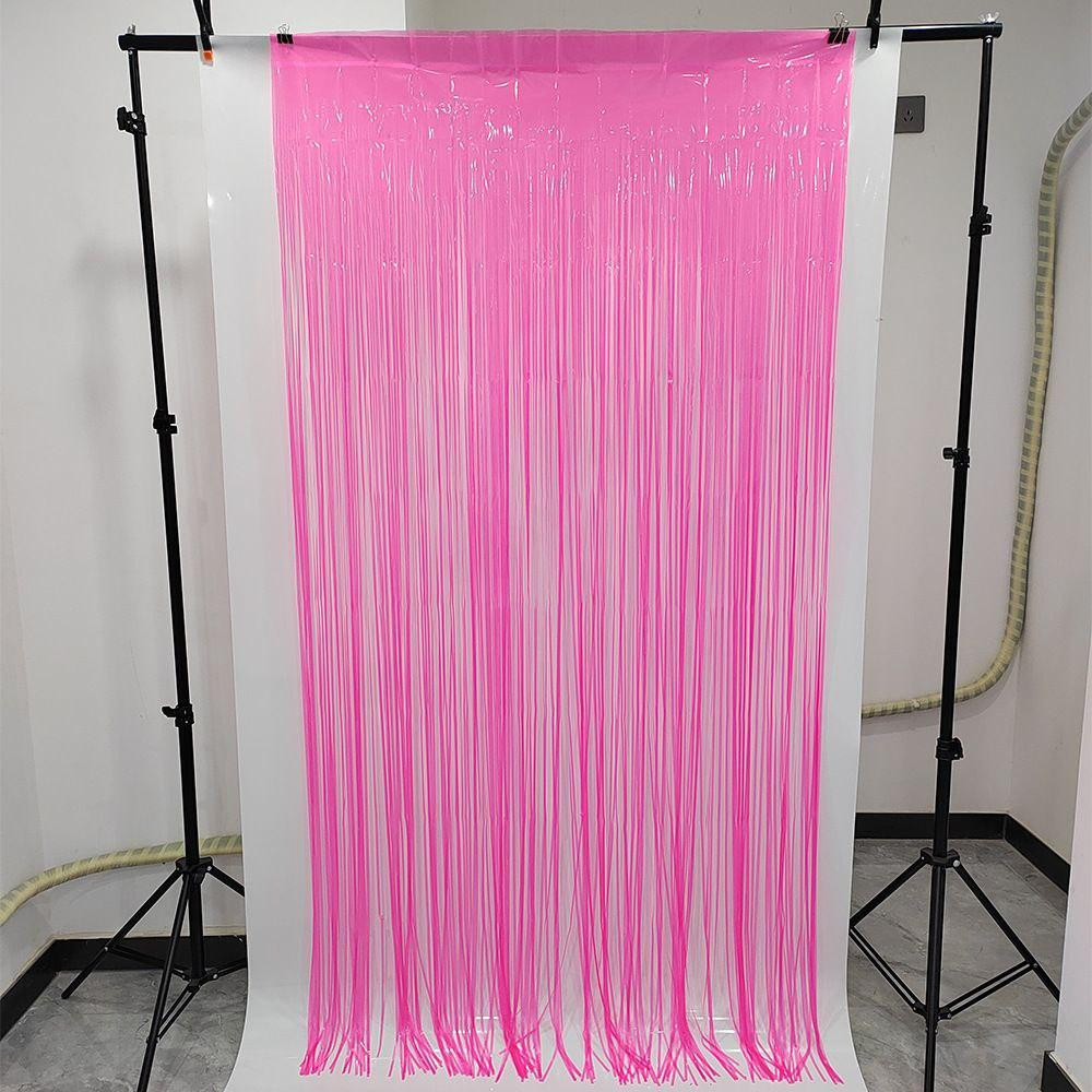 Дощик для фотозони флуоресцентний неоновий 2 м на 1 м рожевий Київ - фото 2