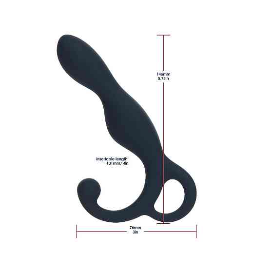 Массажер простаты Lux Active LX1 Anal Trainer 5.75″, Dark Blue, вибропуля в комплекте Sex Aura Киев
