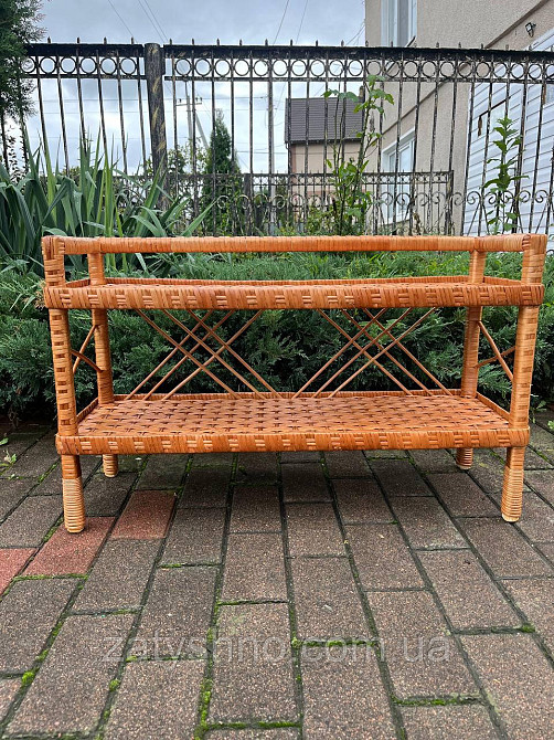 Полка плетеная для обуви из лозы Киев - изображение 8