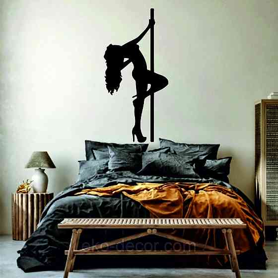 Декоративное настенное Панно «Стриптиз», Декор на стену 70*33 см, Черный Киев