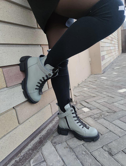 AVALON Черевики жіночі AVALON мятные натуральная кожа зима высота 16 см размер 38-40 (4910) Коломия - фото 3