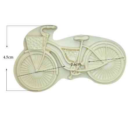 Молд силиконовый Велосипед 58 на 90 мм белый Киев
