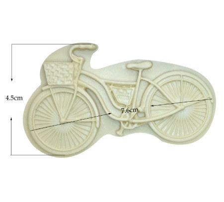 Молд силиконовый Велосипед 58 на 90 мм белый Киев - изображение 2