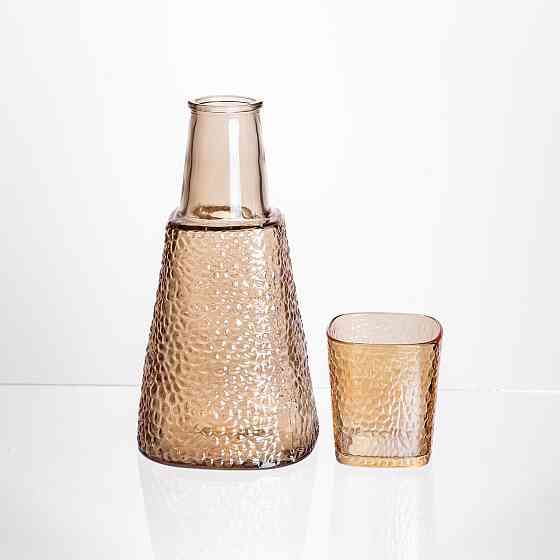 Yiwu Глечик 1 літр зі склянкою 1 (шт) 200 (мл) графин для компоту соку води лимонаду глечик для Коломия