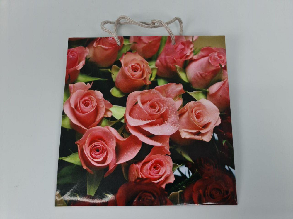 Пакет бумажный подарочный квадратный 23*24*10(артKV-285) (12 шт) Харьков - изображение 3