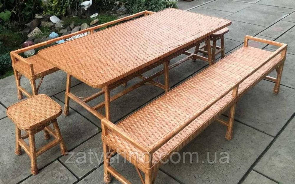 Мебель плетеная с лавками из лозы Киев - изображение 10