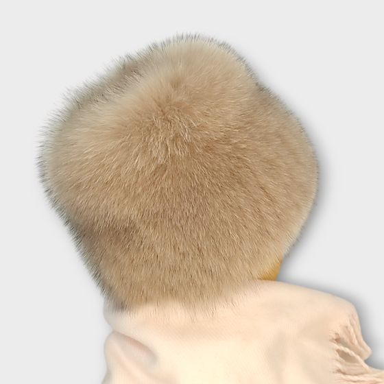 Шапка меховая женская кубанка Шарлотта Бежевый Харьков