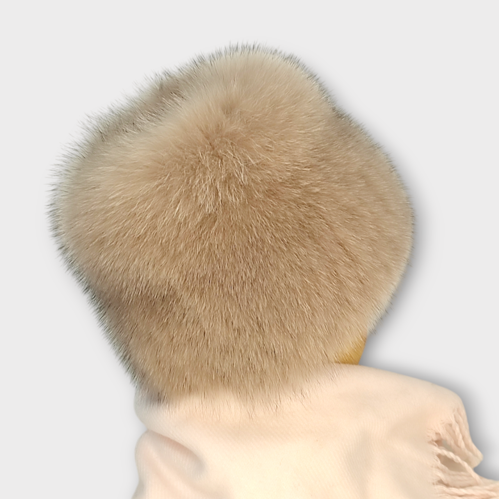 Шапка меховая женская кубанка Шарлотта Бежевый Харьков - изображение 3