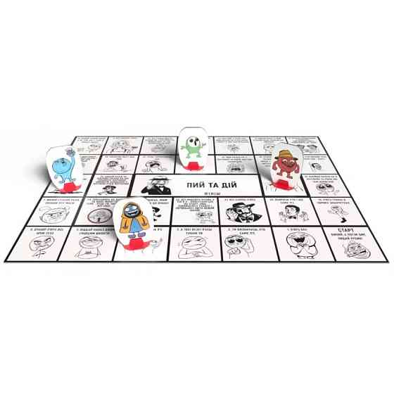 Настільна гра для дорослих "Пий та Дій" 800484 від 2 гравців Вінниця