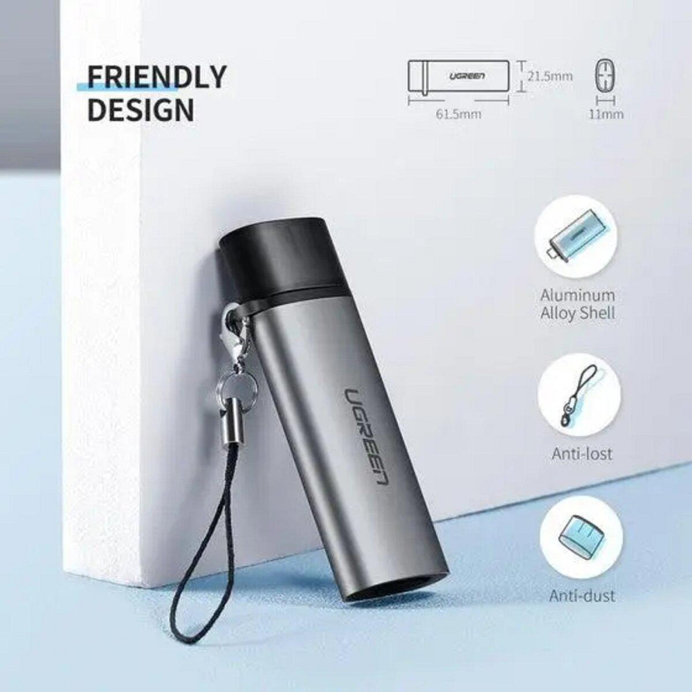 Кардридер UGREEN CM184 USB-C TF + SD Card Reader (UGR-50704) Николаев - изображение 7