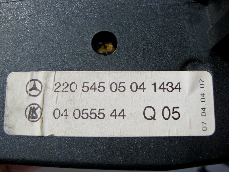 Mercedes-Benz  A2205450504 Перемикач світла фар без пластикової накладки S-Class W220 Одесса - изображение 3