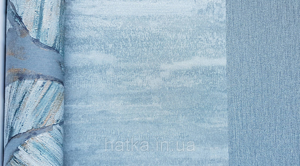 Шпалери вінілові на флізеліновій основі Rasch Ascona 1.06х10 метрові абстракція хвилі смуги бірюзові Київ - фото 3