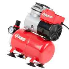 Компресор "безмасляний" 2-х поршн 3л 1 вих, 220В, 0.3 кВт, 45 л/хв, 3.2 атм INTERTOOL Мукачево