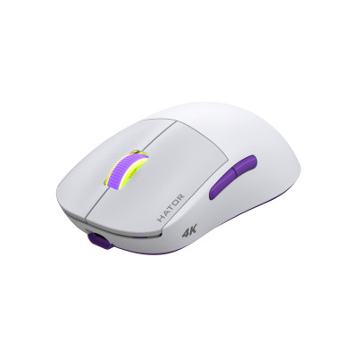 Мышка Hator Quasar 2 Ultra 4K Wireless/Bluetooth/USB White/Lilac (HTM571WL) Винница - изображение 2