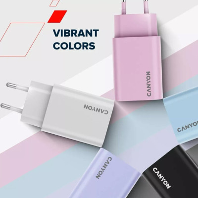Зарядний пристрій Canyon 30CL OnCharge USB-C PD30W Purple (CNE-CHA30CLPU) Вінниця - фото 8