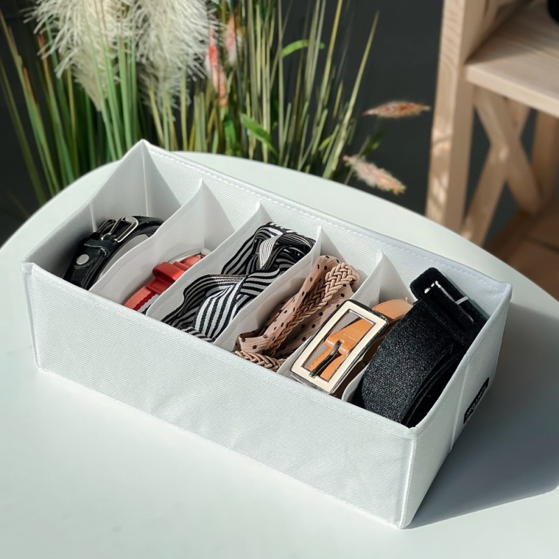 Компактный органайзер для белья на 6 прямоугольных ячеек WH-Nsk (Белый) Сумы - изображение 1