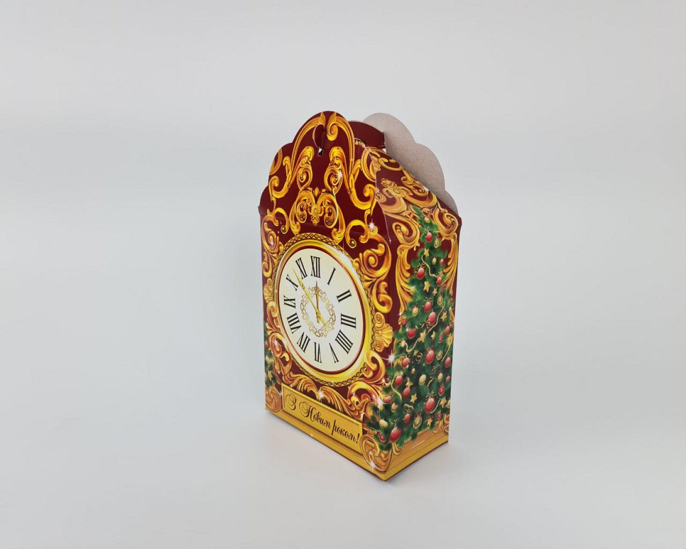 Святкове паковання для новорічних подарунків (700 гм) Годинник No225с (1 шт.) Харків - фото 2
