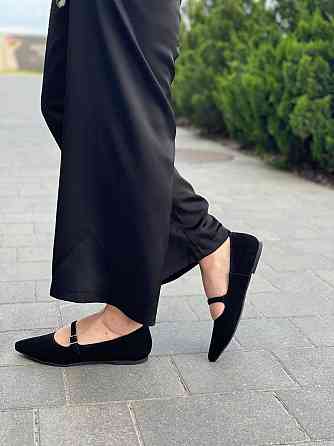 Балетки жіночі SEE SEVEN чорні замша натуральна (36-41) (5478) Коломия