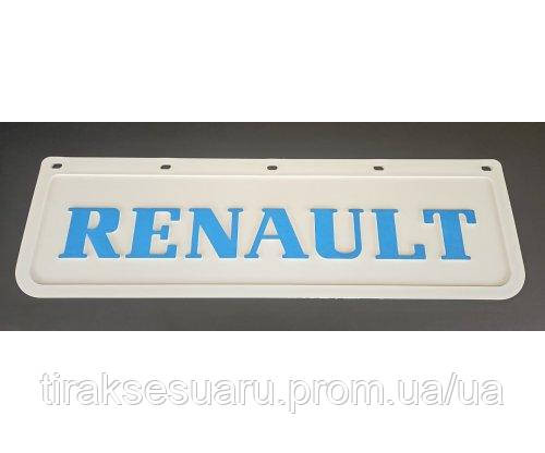 Бризковик білий Renault рельєфний напис перед (650х220) Бризковик білий передній Рено Луцьк - фото 1