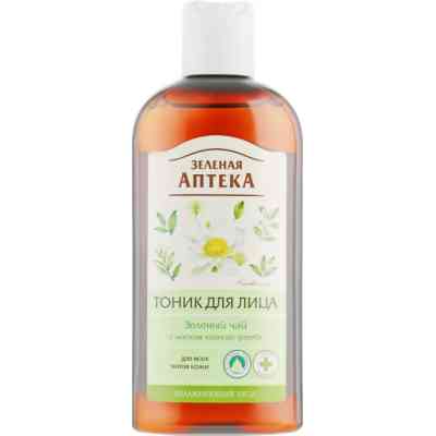 Тоник для лица Зелена Аптека Зеленый чай С маслом чайного дерева 200 мл (4823015929663) Винница